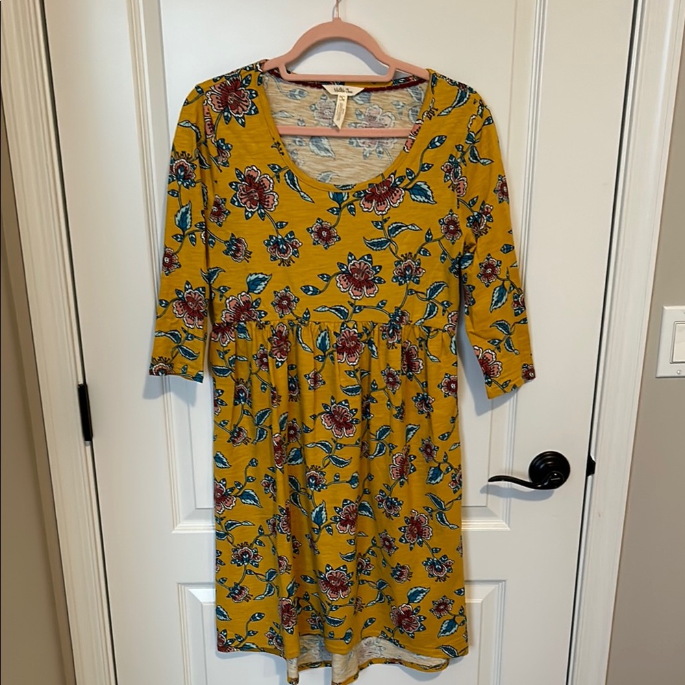 Floral Yellow Dress